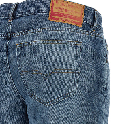 Diesel Blue Cotton Flared Jeans Diesel