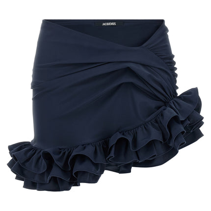 Jacquemus Blue Polyamide Long Skirt Jacquemus