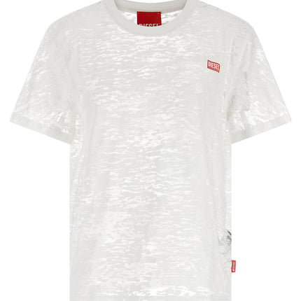 Diesel White Cotton T-Shirt Diesel