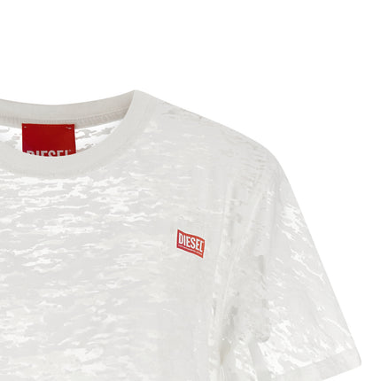 Diesel White Cotton T-Shirt Diesel