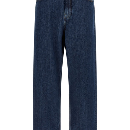 Jil Sander Blue Cotton Straight-Leg Jeans Jil Sander