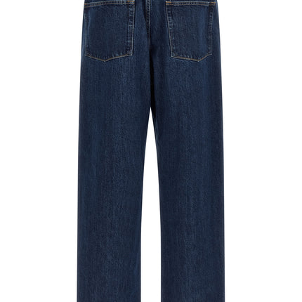 Jil Sander Blue Cotton Straight-Leg Jeans Jil Sander