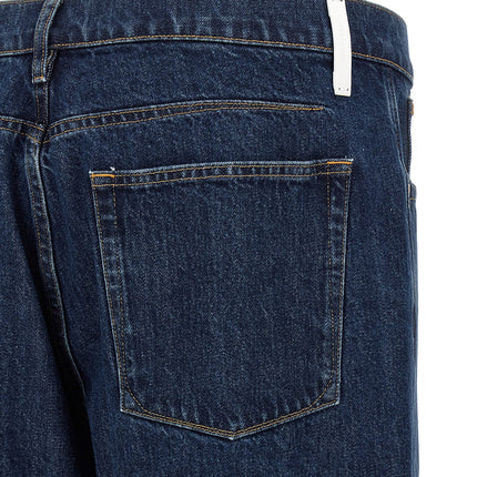 Jil Sander Blue Cotton Straight-Leg Jeans Jil Sander