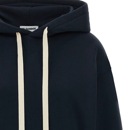 Jil Sander Blue Cotton Sweatshirt Jil Sander