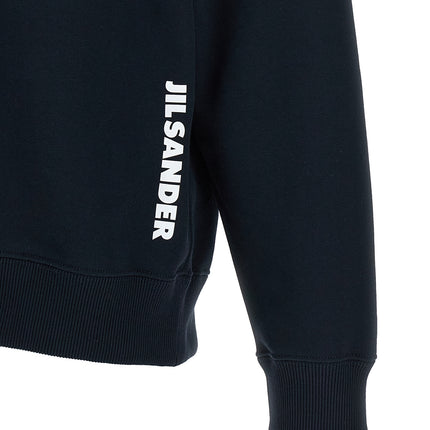 Jil Sander Blue Cotton Sweatshirt Jil Sander