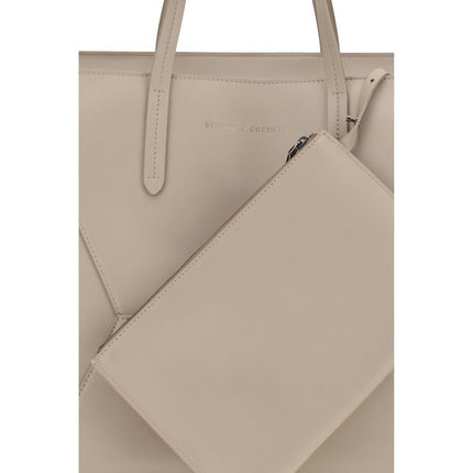 Brunello Cucinelli Beige Calf Leather Bos Taurus Shoulder Bag