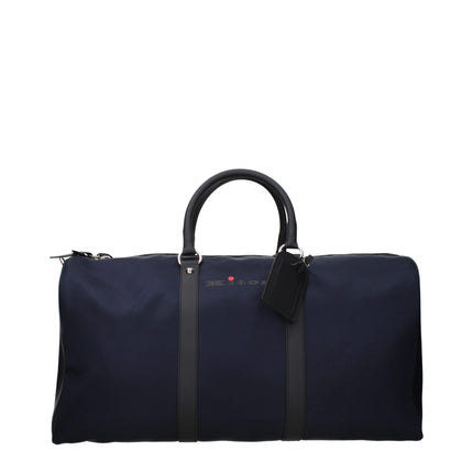 Kiton Blue Nylon Luggage And Travel Kiton
