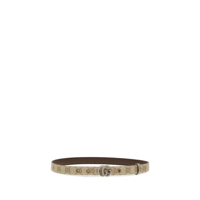 Gucci Beige Fabric Thin Belt