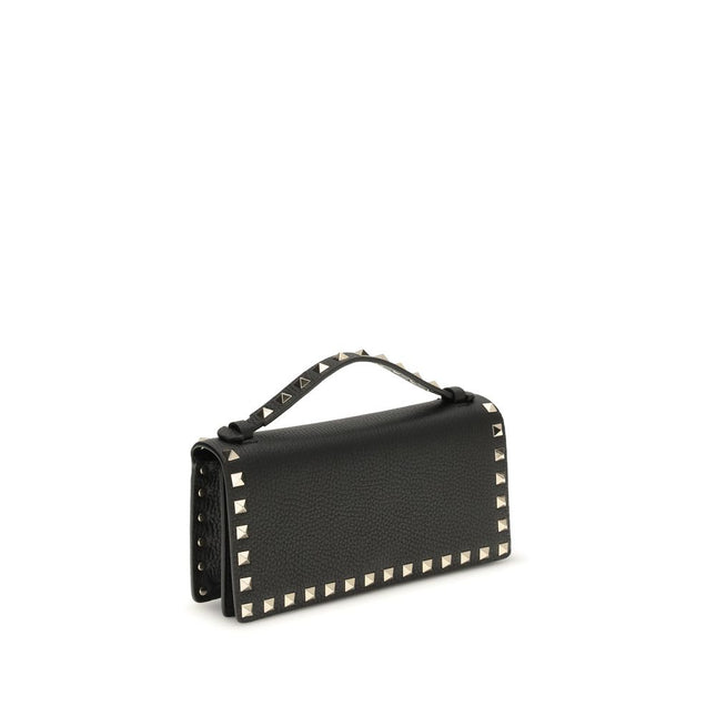 Valentino Garavani Black Calf Leather Bos Taurus Wallet