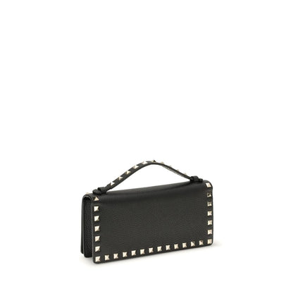 Valentino Garavani Black Calf Leather Bos Taurus Wallet