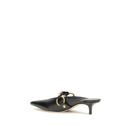 Balenciaga Black Calf Leather Bos Taurus Mules
