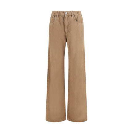 Brunello Cucinelli Beige Cotton Jeans Denim