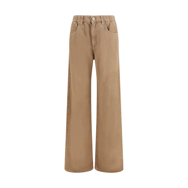 Brunello Cucinelli Beige Cotton Jeans Denim