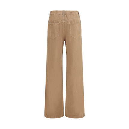 Brunello Cucinelli Beige Cotton Jeans Denim