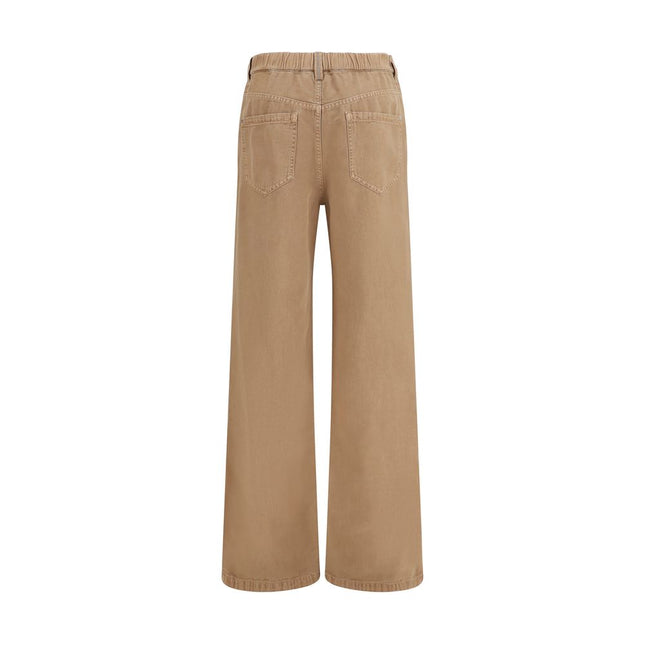 Brunello Cucinelli Beige Cotton Jeans Denim