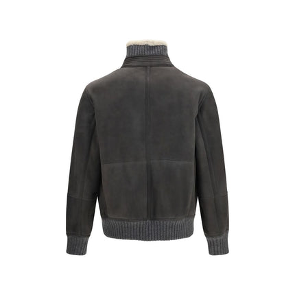 Brunello Cucinelli Gray Wool Oves Aries Full-Length Jacket