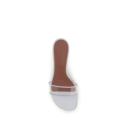 Amina Muaddi White Pvc Sandals Amina Muaddi