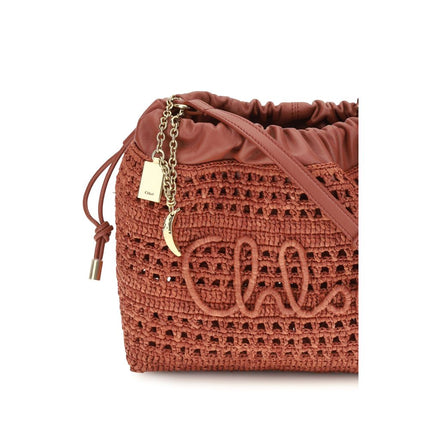 Chloé Multicolor Raffia Shoulder Bag Chloé