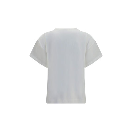 Brunello Cucinelli White Cotton T-Shirt Brunello Cucinelli