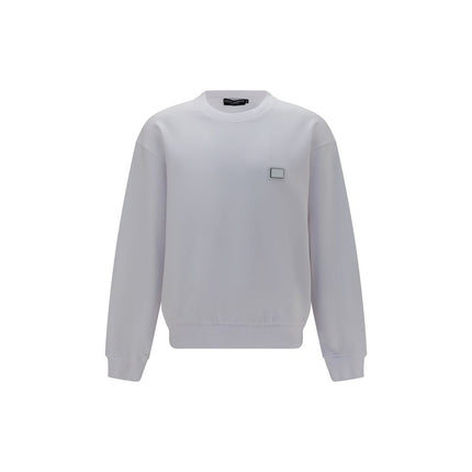 Dolce & Gabbana White Cotton Sweatshirt Dolce & Gabbana