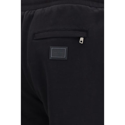 Dolce & Gabbana Black Cotton Joggers (Workout Pants) Dolce & Gabbana