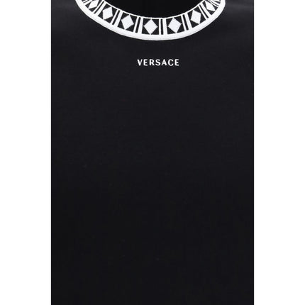 Versace Black Cotton T-Shirt Versace