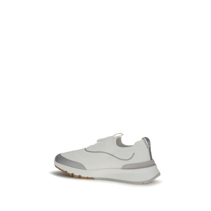 Brunello Cucinelli White Cotton Athletic Sneakers Brunello Cucinelli