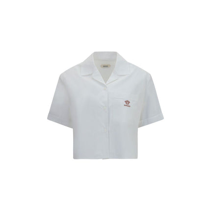 Versace White Cotton Dress Shirt Versace