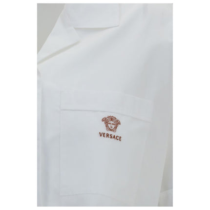 Versace White Cotton Dress Shirt Versace