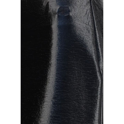 Courrèges Bordeaux Cotton Midi Skirt Courrèges