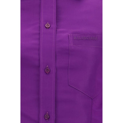 Balenciaga Purple Cotton Shirt