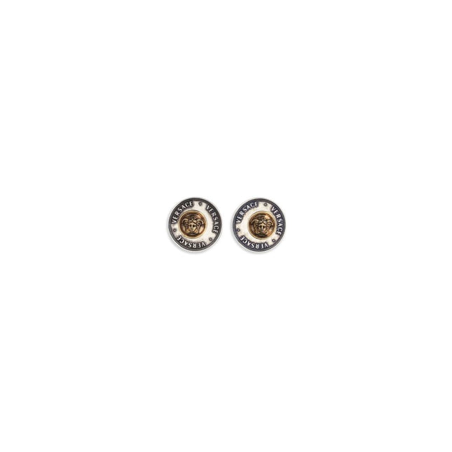 Versace Gray Brass Earrings