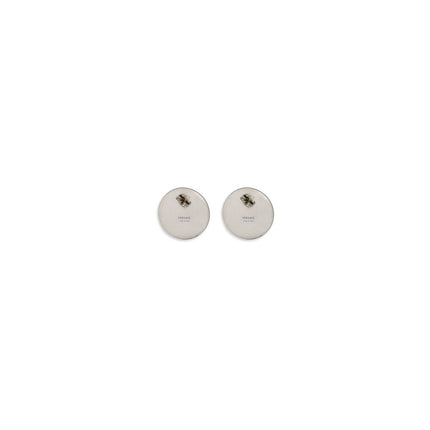 Versace Gray Brass Earrings