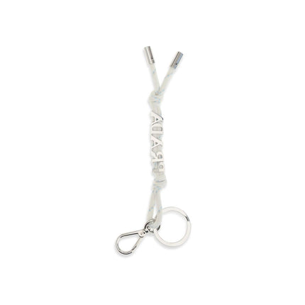 Prada White Recycled Polyamide Keychain