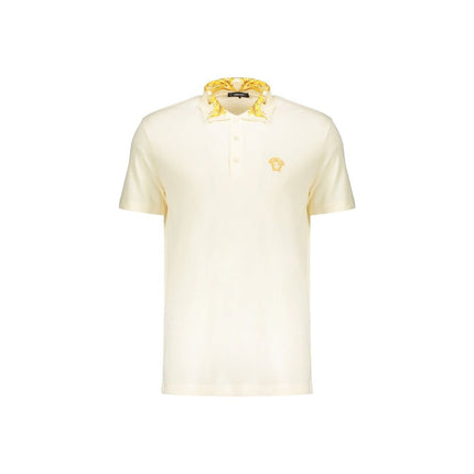 Versace Bicolor Cotton Polo Shirt