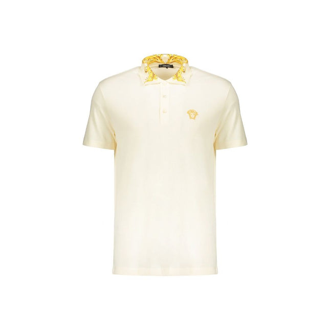 Versace Bicolor Cotton Polo Shirt