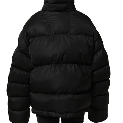 Dolce & Gabbana Black DGVIB3 Embroidered Padded Puffer Jacket