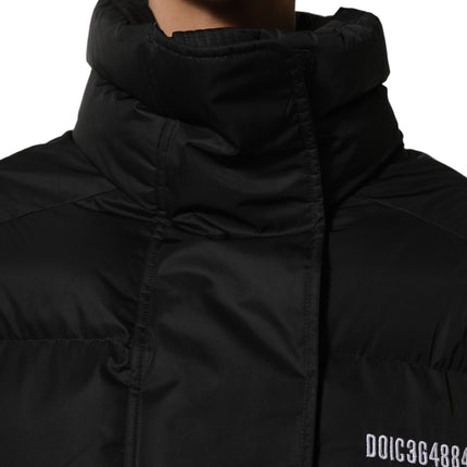 Dolce & Gabbana Black DGVIB3 Embroidered Padded Puffer Jacket