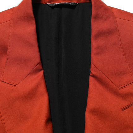 Dolce & Gabbana Red Cashmere Single Breasted Blazer Jacket