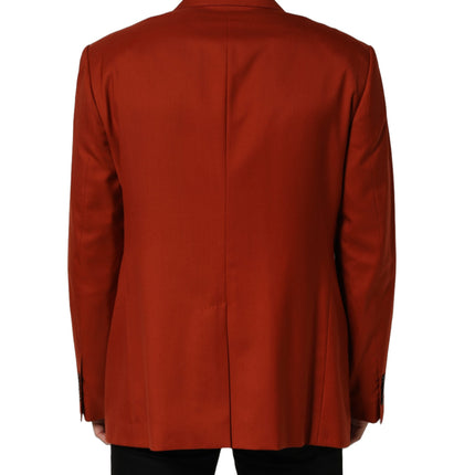 Dolce & Gabbana Red Cashmere Single Breasted Blazer Jacket