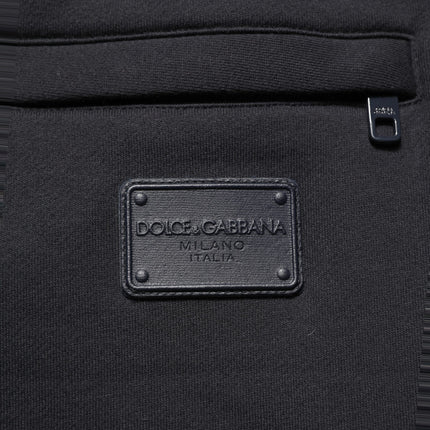 Dolce & Gabbana Black Drawstring Viscose Jogger Men Sweatpants Pants