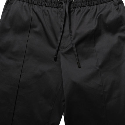 Dolce & Gabbana Black Drawstring Cotton Jogger Men Sweatpants Pants