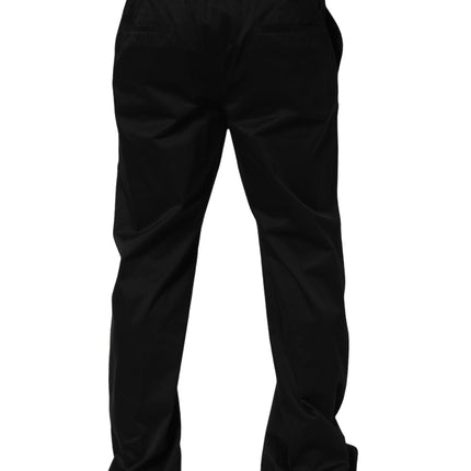 Dolce & Gabbana Black Drawstring Cotton Jogger Men Sweatpants Pants