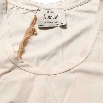 Aniye By Beige Viscose Sleeveless Round Neck Women Tank Top