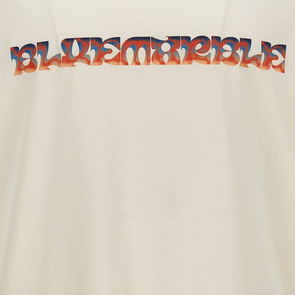 Bluemarble White Cotton T-Shirt