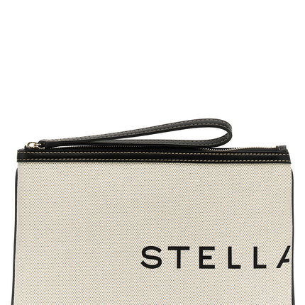 Stella McCartney Beige Cotton Clutch Bag
