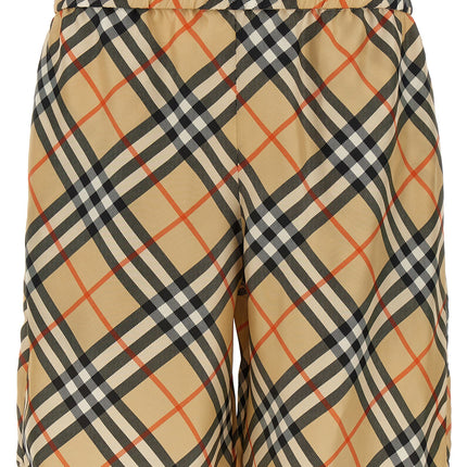 Burberry Beige Satin Bermuda Shorts