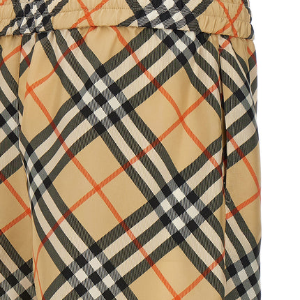 Burberry Beige Satin Bermuda Shorts