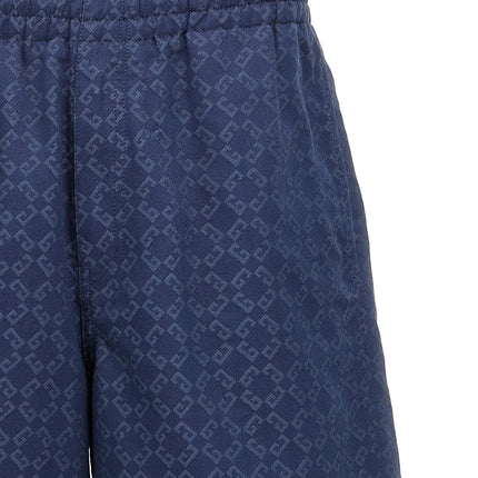 Givenchy Blue Cotton Bermuda Shorts