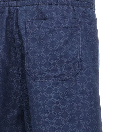 Givenchy Blue Cotton Bermuda Shorts